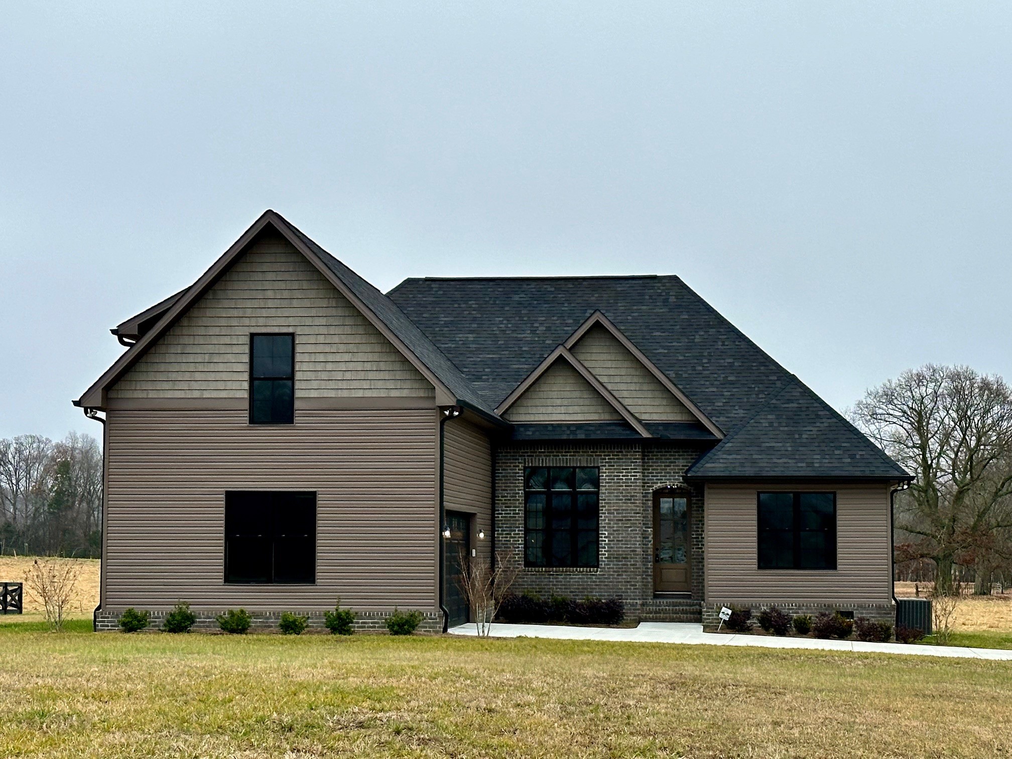 a front view of house with yard