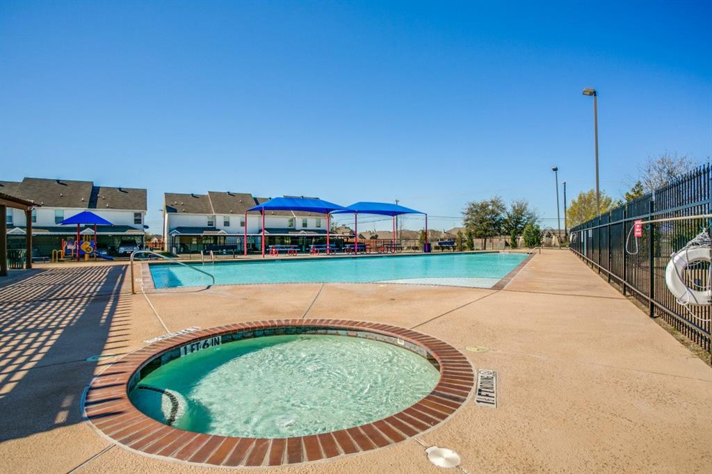 5616 Giddyup Lane Fort Worth, TX 76179 - Photo 28 of 28 Community pool featuring a hot tub and a patio area