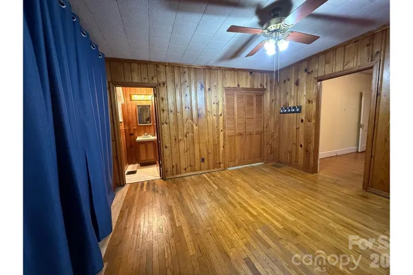 a view of hallway with natural light