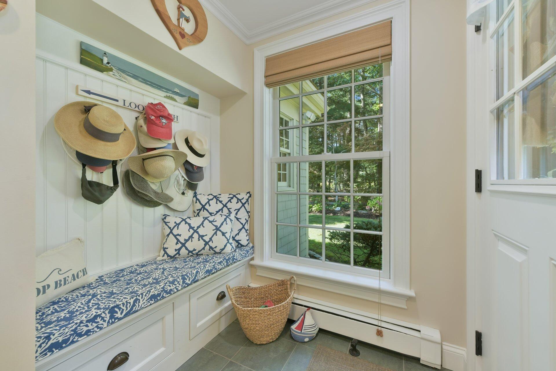 65 Tracey Road Cotuit, MA 02635 - Photo 25 of 36 a bathroom with a granite countertop sink and a mirror