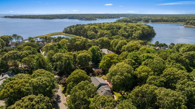 a view of a lake and mountain