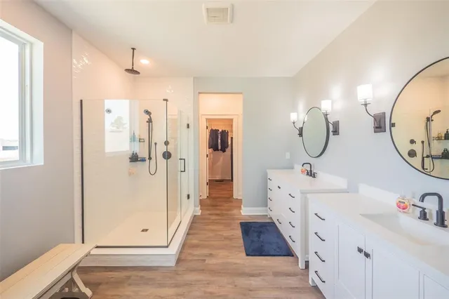 a view of an ocean and beach