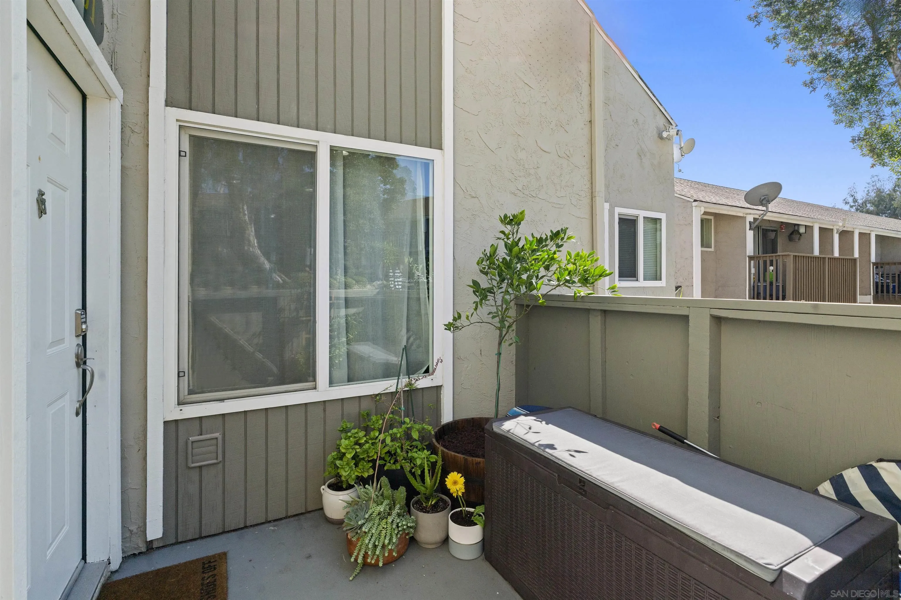 6333 College Grove Way, Unit 1101 (14) San Diego, CA 92115 - Photo 31 of 39 a balcony with a potted plant