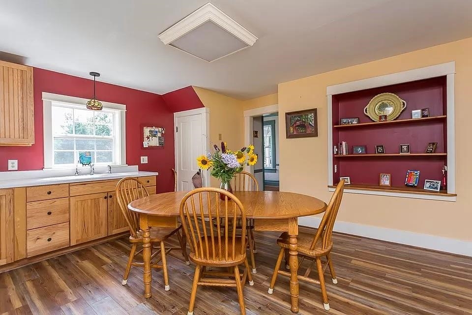 163 Pleasant View Road Staunton, VA 24401 - Photo 17 of 50 a view of a dining room with furniture and chandelier