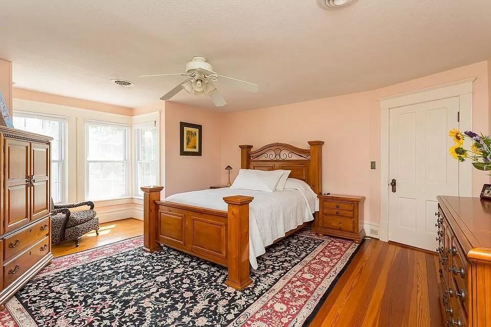 163 Pleasant View Road Staunton, VA 24401 - Photo 25 of 50 a bedroom with a bed and wooden floor