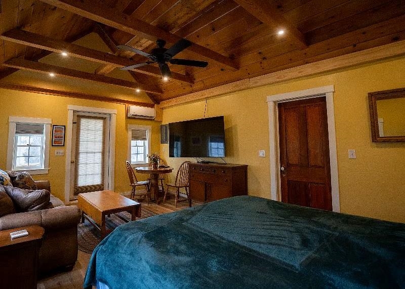 163 Pleasant View Road Staunton, VA 24401 - Photo 36 of 50 a bedroom with furniture and a flat screen tv