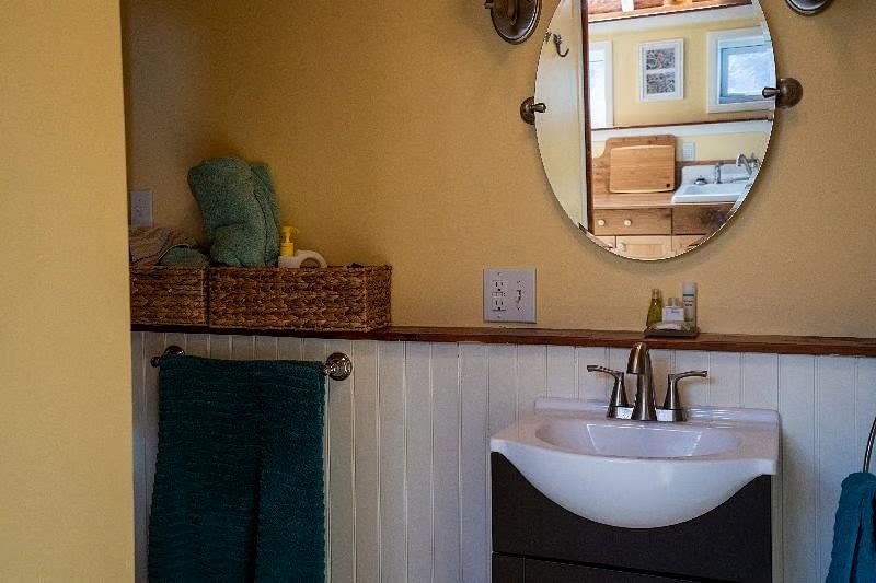 163 Pleasant View Road Staunton, VA 24401 - Photo 39 of 50 a bathroom with a sink and a mirror
