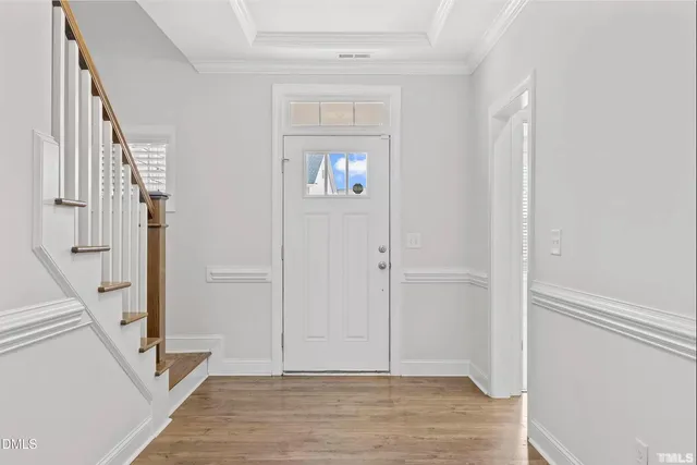 a view of an entryway door