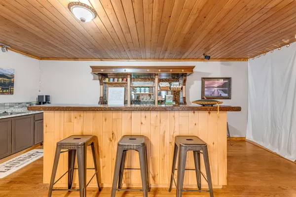 a room with gym equipment