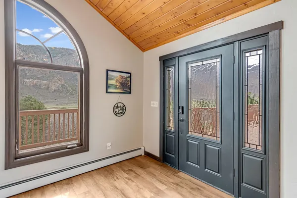 a view of an entryway door