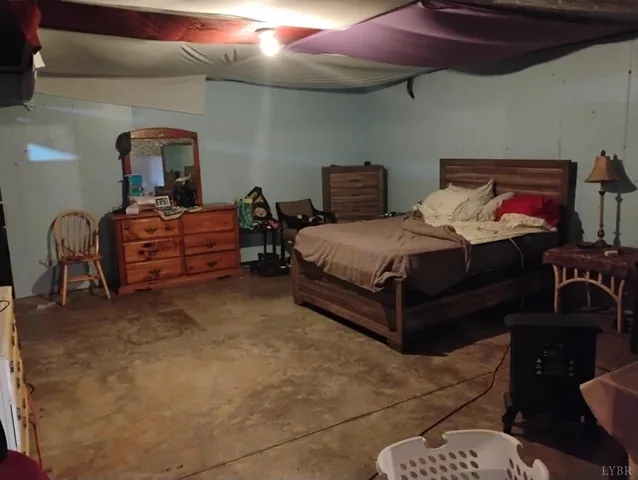 a backyard of a house with large trees