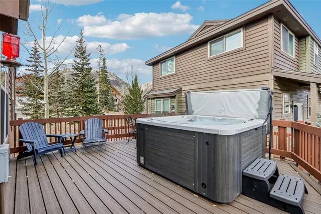a view of outdoor space and deck