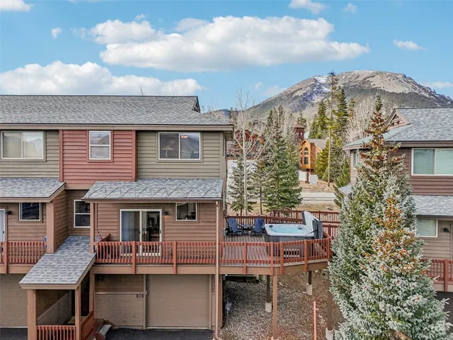 a view of an outdoor space and mountain view