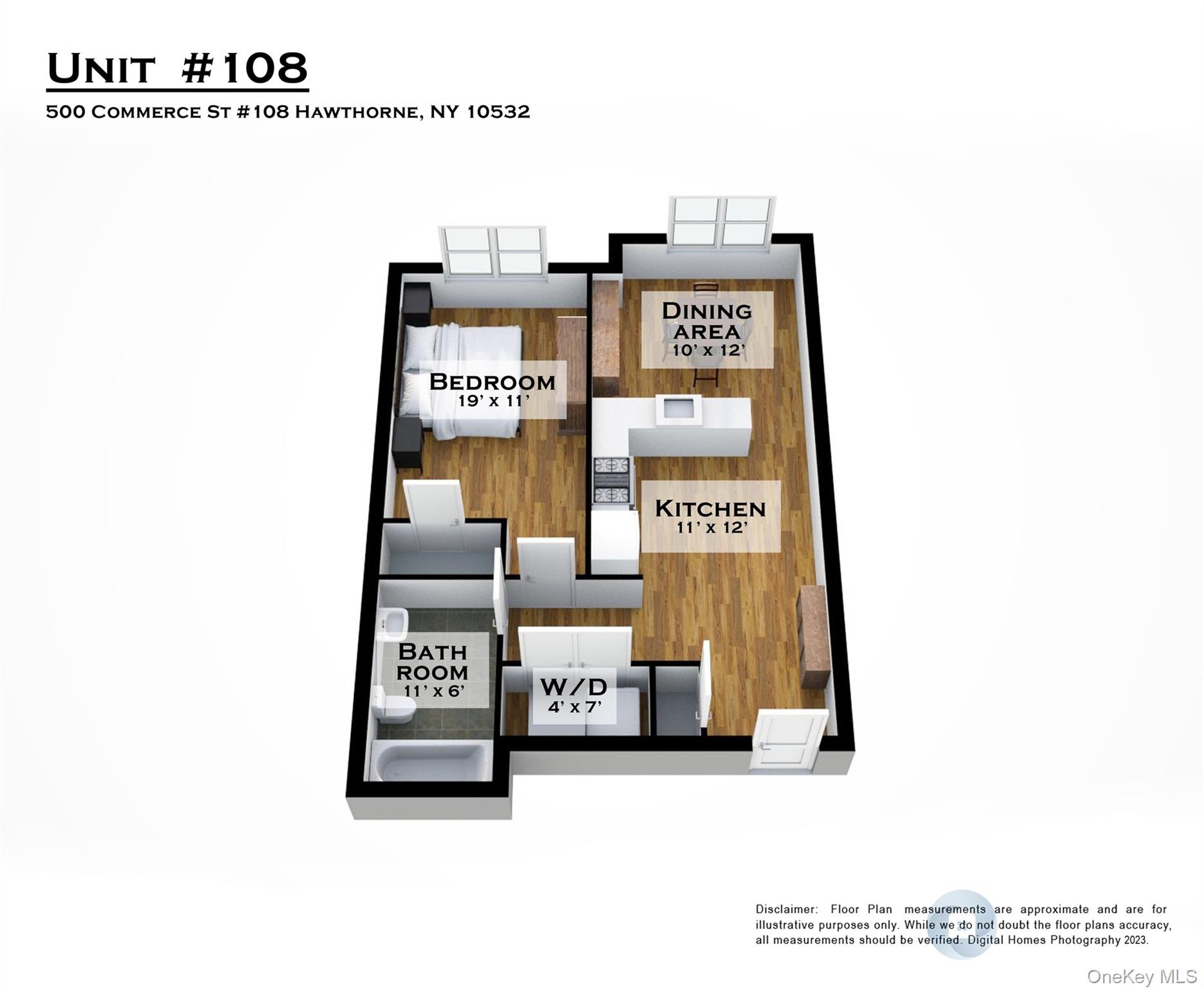 500 Commerce Street, Unit 108 Hawthorne, NY 10532 - Photo 15 of 17 View of room layout