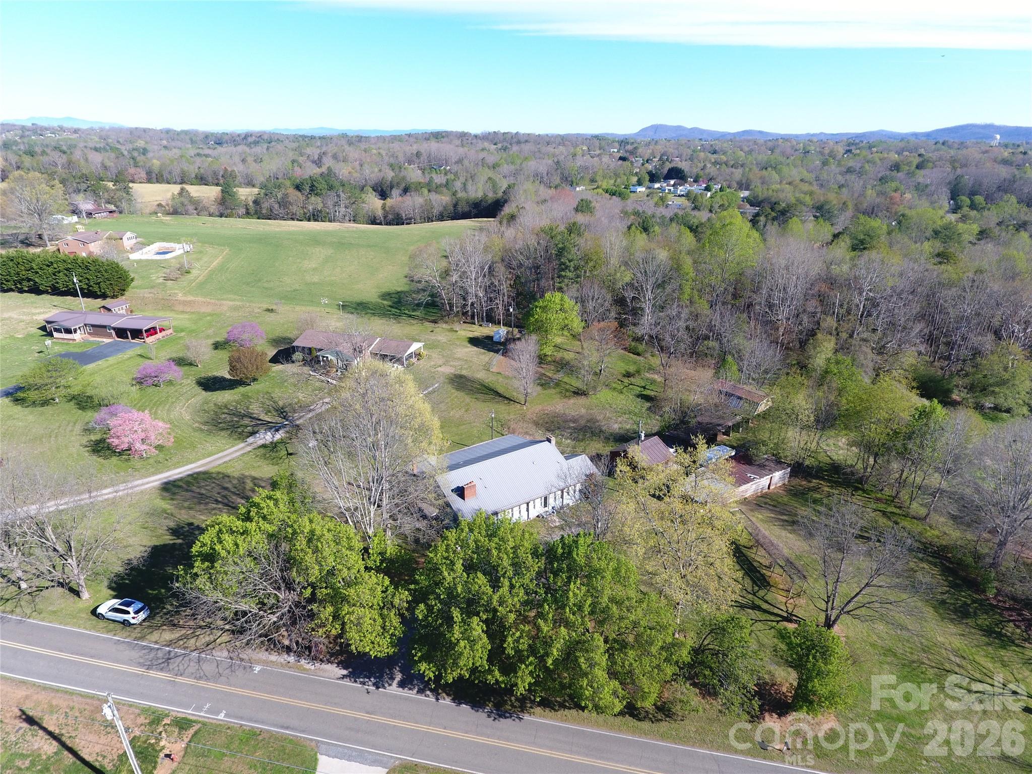 4543 Horseshoe Bend Road Hudson, NC 28638 - Photo 4 of 38 an aerial view of a houses with outdoor space and street view