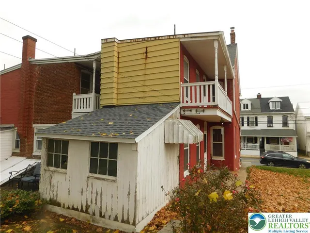 a front view of a house