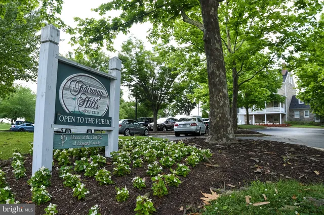 a view of yard with green space