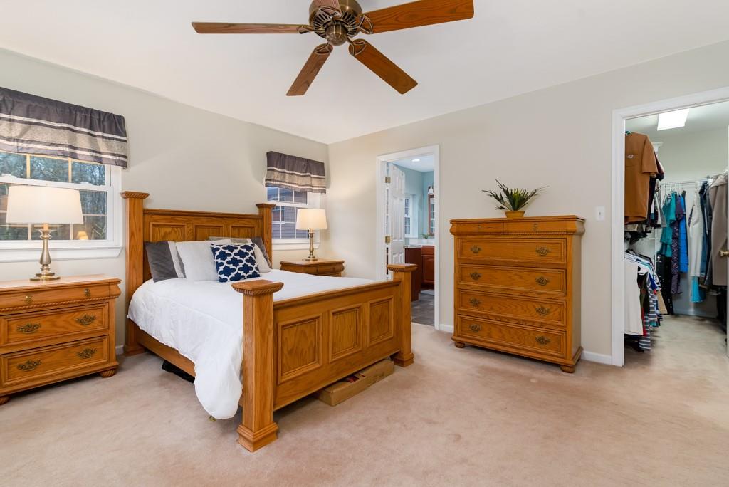 116 West Cruikshank Road Butler, PA 16002 - Photo 12 of 25 a bed room with a bed and a ceiling fan