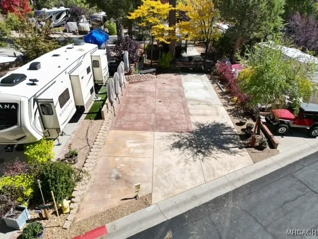 a view of outdoor space with garden