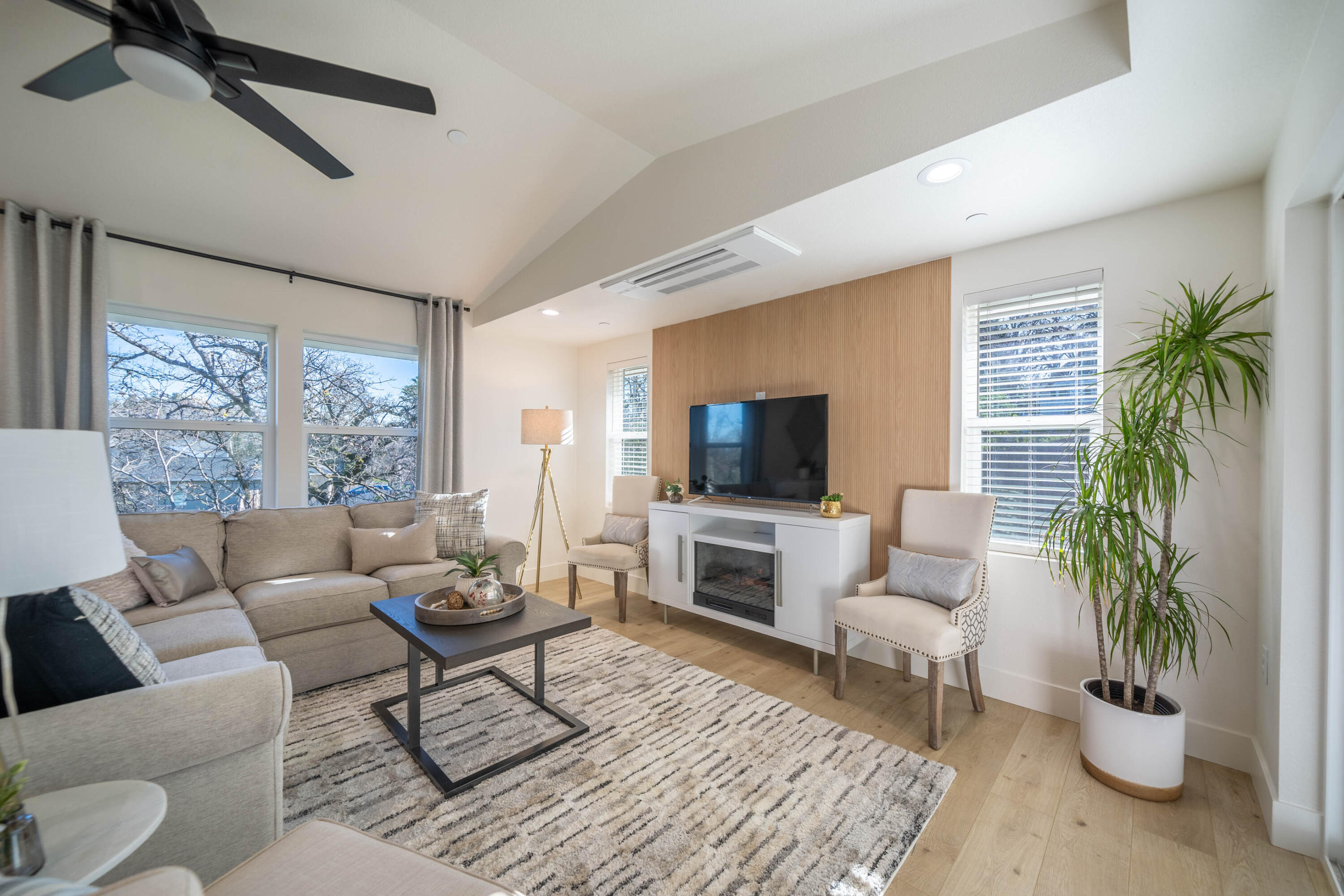 1387 Ridge Drive Redding, CA 96001 - Photo 12 of 44 a living room with furniture and a flat screen tv