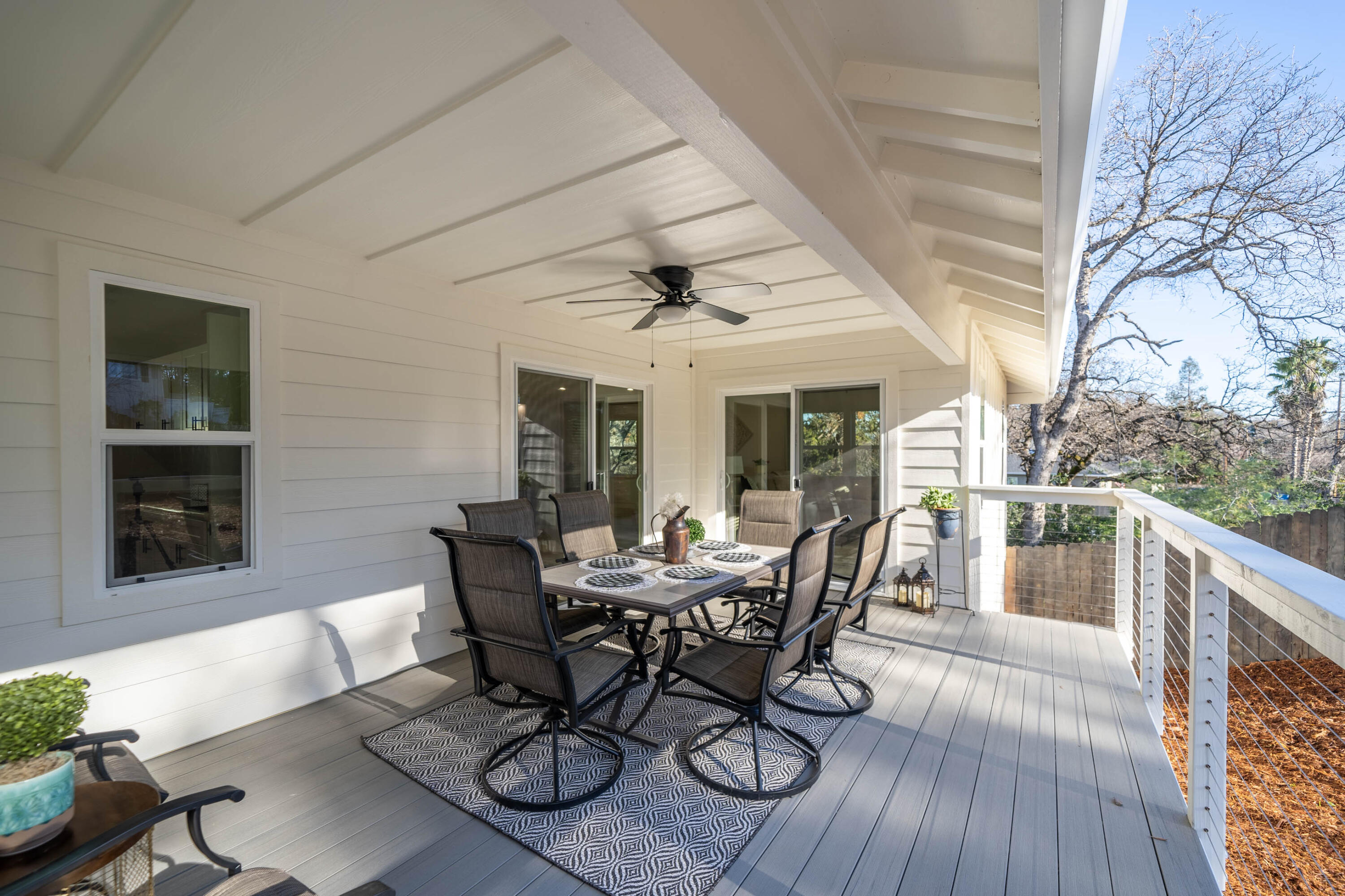 1387 Ridge Drive Redding, CA 96001 - Photo 32 of 44 a view of a dining room with furniture window and wooden floor