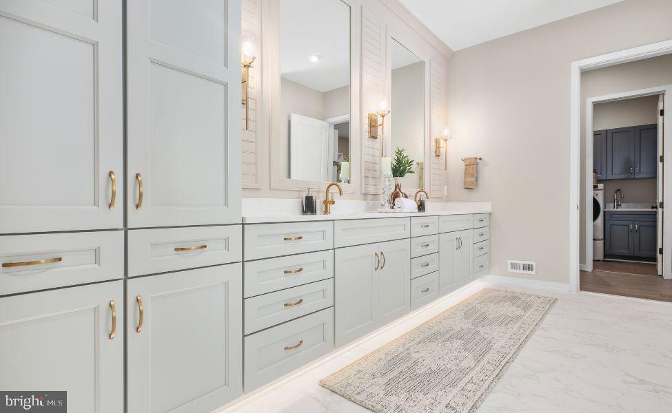 0 Hampstead Farm Stafford, VA 22556 - Photo 7 of 23 a spacious bathroom with a double vanity sink shower and mirror