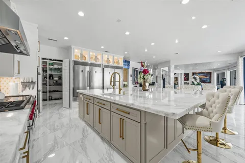 a view of store room with racks