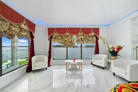 a bed room with a bed and a couch