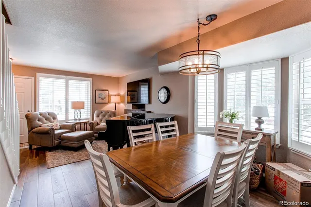 a living room with furniture a wooden floor and a window