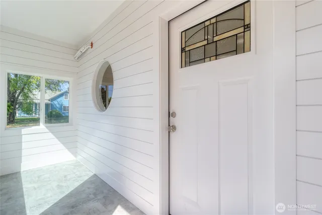 a view of front door