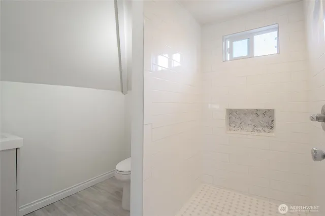 a bathroom with a toilet