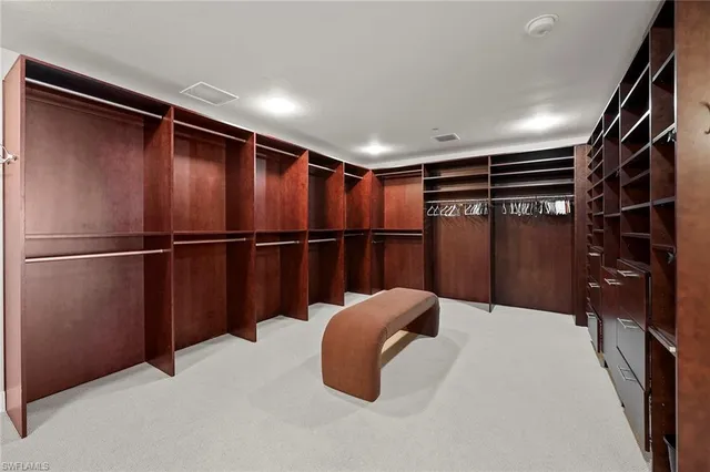 a view of walk in closet