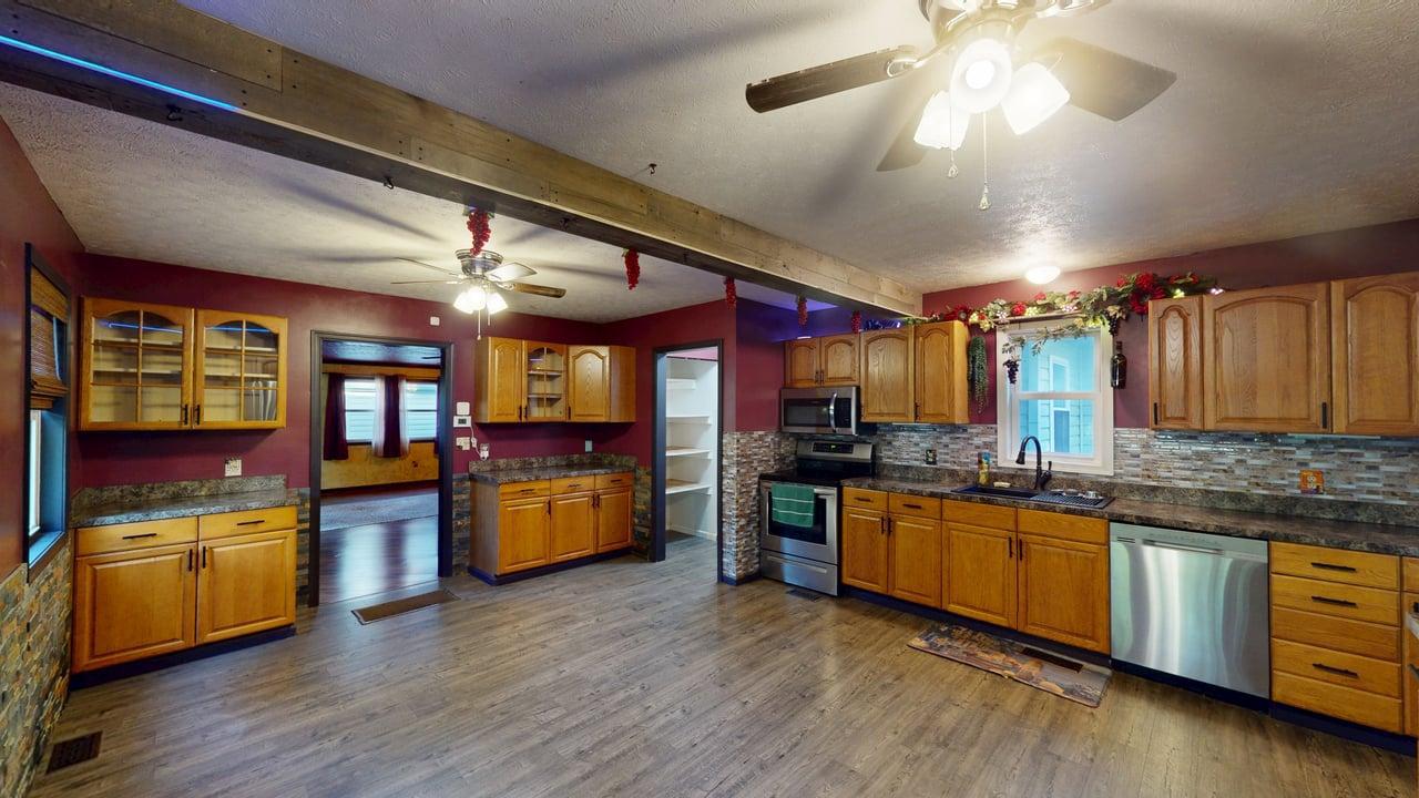 575 North River Highlands Road Delray, WV 26714 - Photo 28 of 48 Large kitchen with rustic accents.