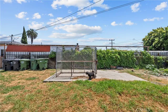 a view of a park with slide