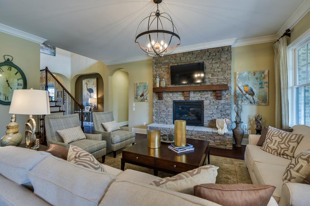 776 Newberry Road Nashville, TN 37205 - Photo 12 of 26 Family room stacked stone fire place included in this home.