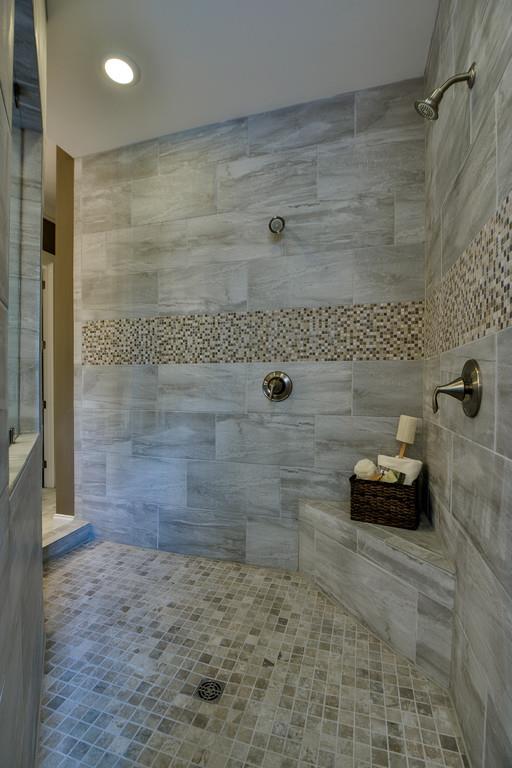 776 Newberry Road Nashville, TN 37205 - Photo 14 of 26 Master Shower is walk through, no doors, and gorgeous tiles and granite have been chosen for this home.