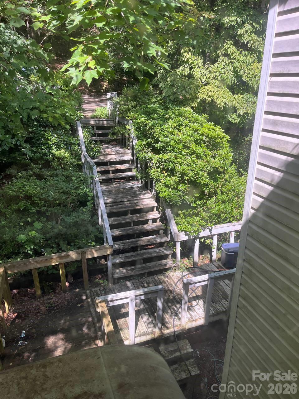 7882 Kinglet Road Connelly Springs, NC 28612 - Photo 28 of 40 a view of a yard from a balcony