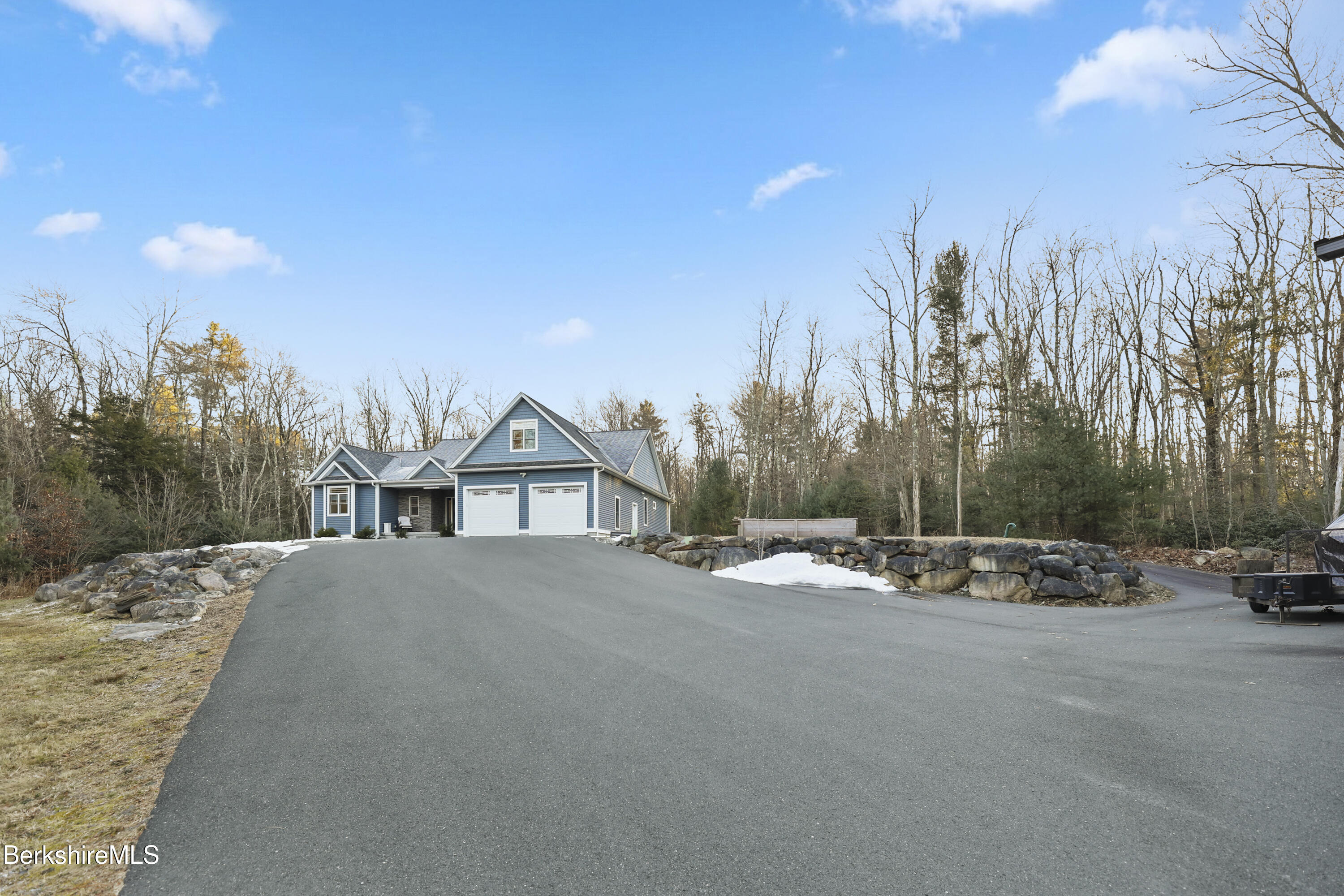2012 East Otis Road Otis, MA 01029 - Photo 3 of 53 a view of a house with a snow yard and mountain view