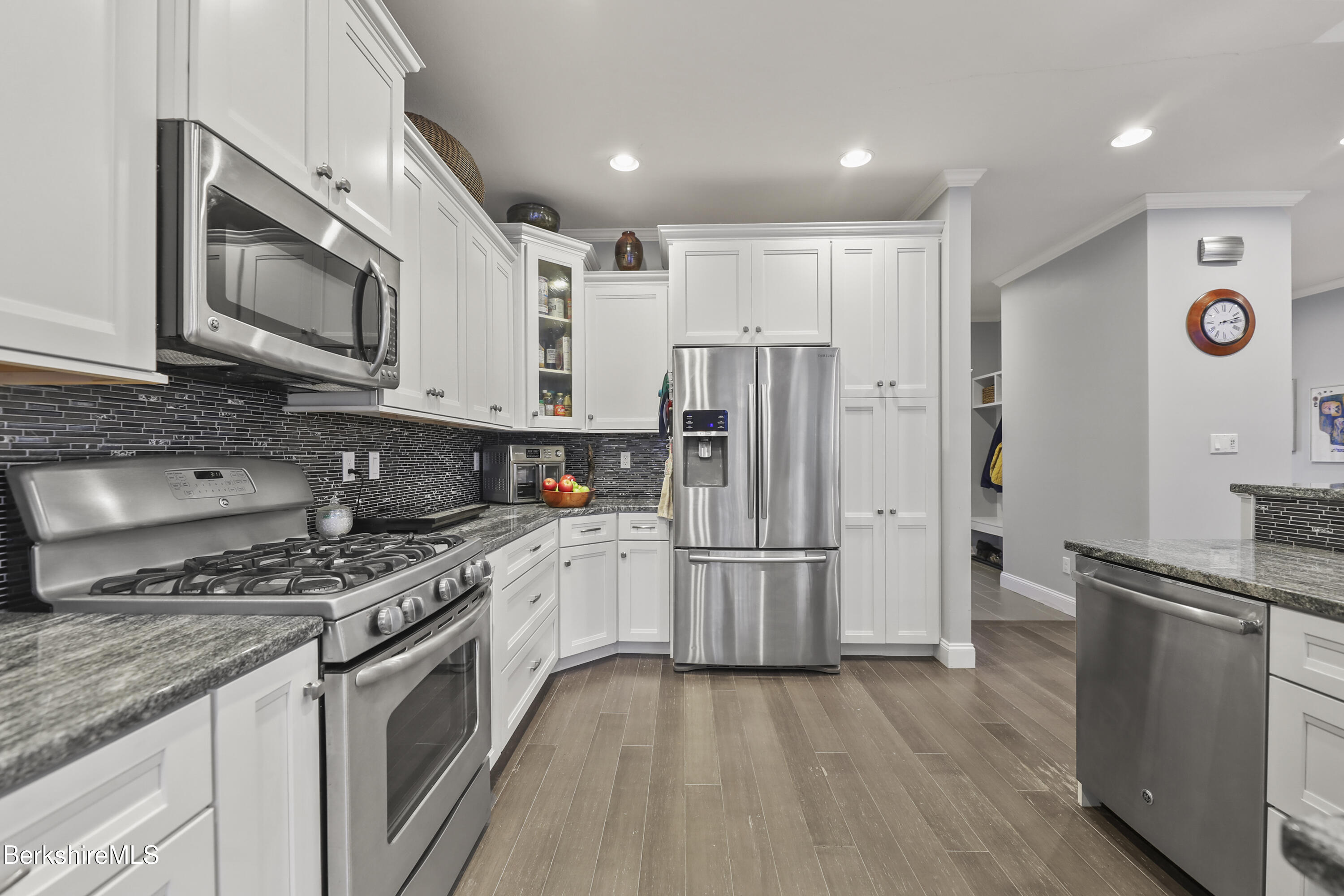 2012 East Otis Road Otis, MA 01029 - Photo 10 of 53 a kitchen with stainless steel appliances granite countertop a refrigerator a stove top oven a sink and dishwasher