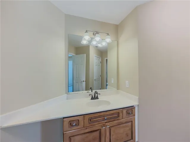 a view of a yard with a trees