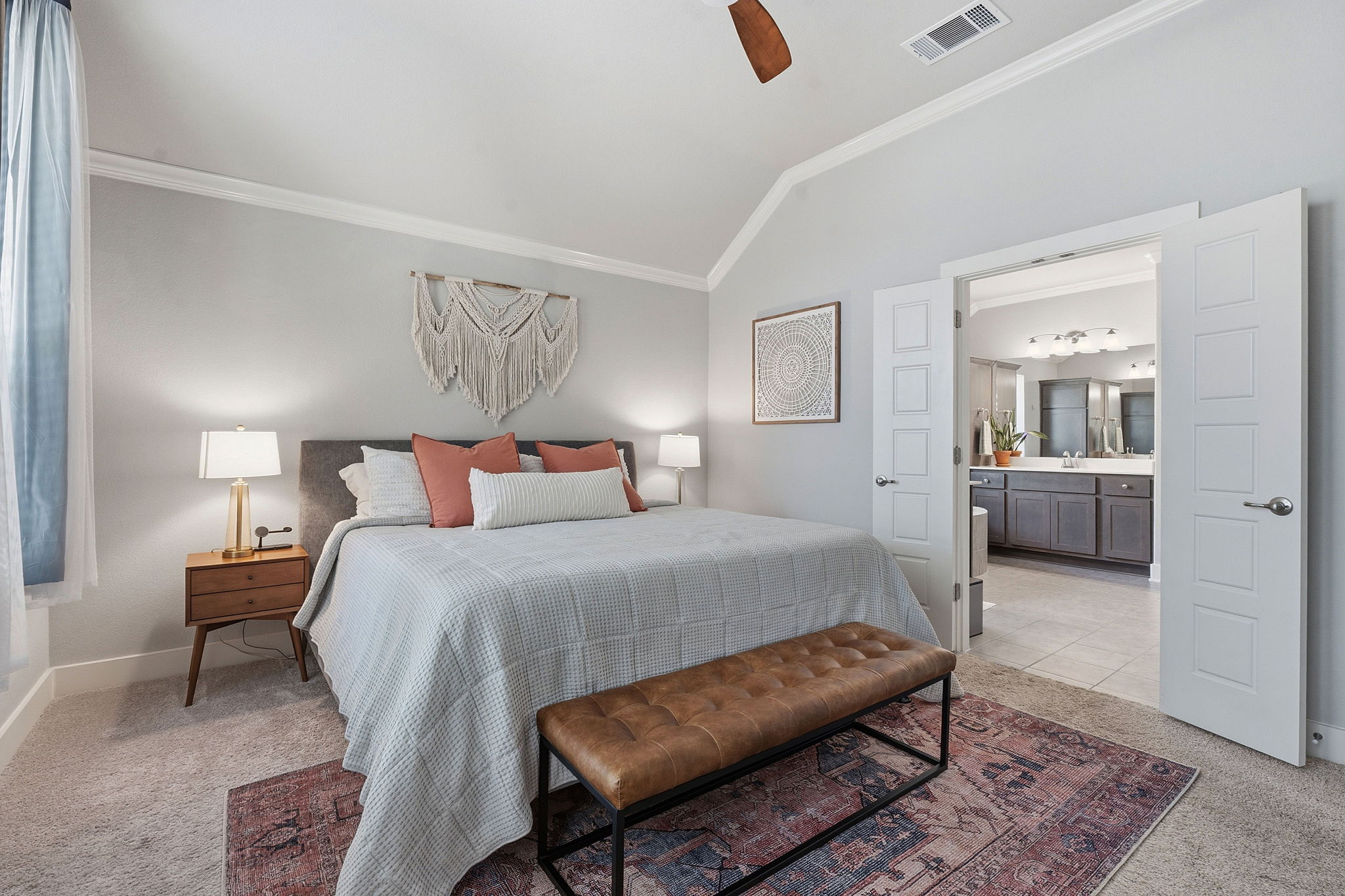 104 Red Granite Road Georgetown, TX 78633 - Photo 18 of 36 a bedroom with furniture and a gallery
