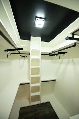 a view of walk in closet