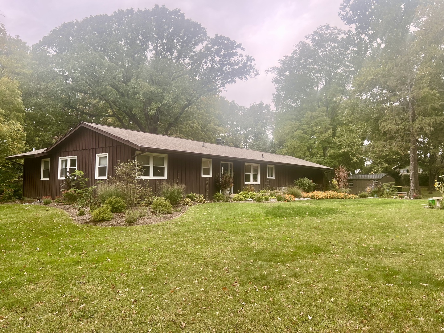 9128 North 1900 East Road Bloomington, IL 61705 - Photo 34 of 36 a front view of house with yard and green space