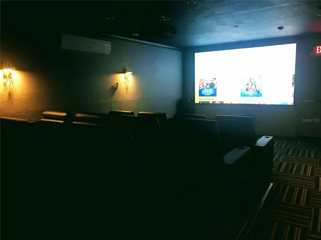 a view of a park with swings