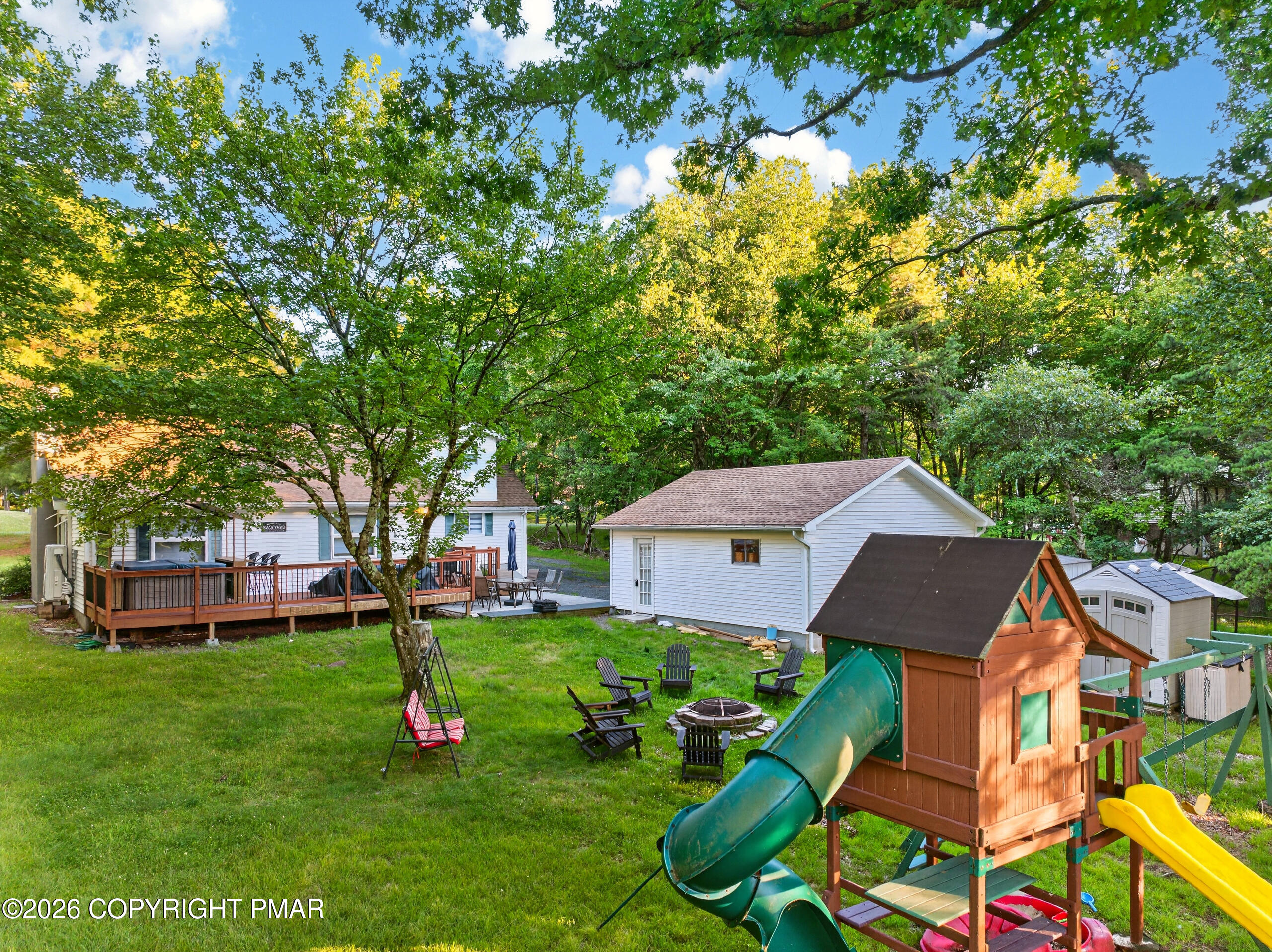 457 Mountain Road Albrightsville, PA 18210 - Photo 4 of 46 Back Yard Area
