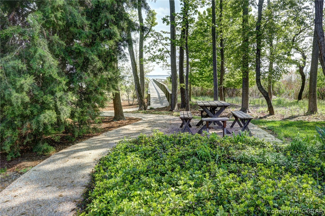 3678 Windmill Point Road White Stone, VA 22578 - Photo 45 of 50 Picnic area along the stone pathway to the pier