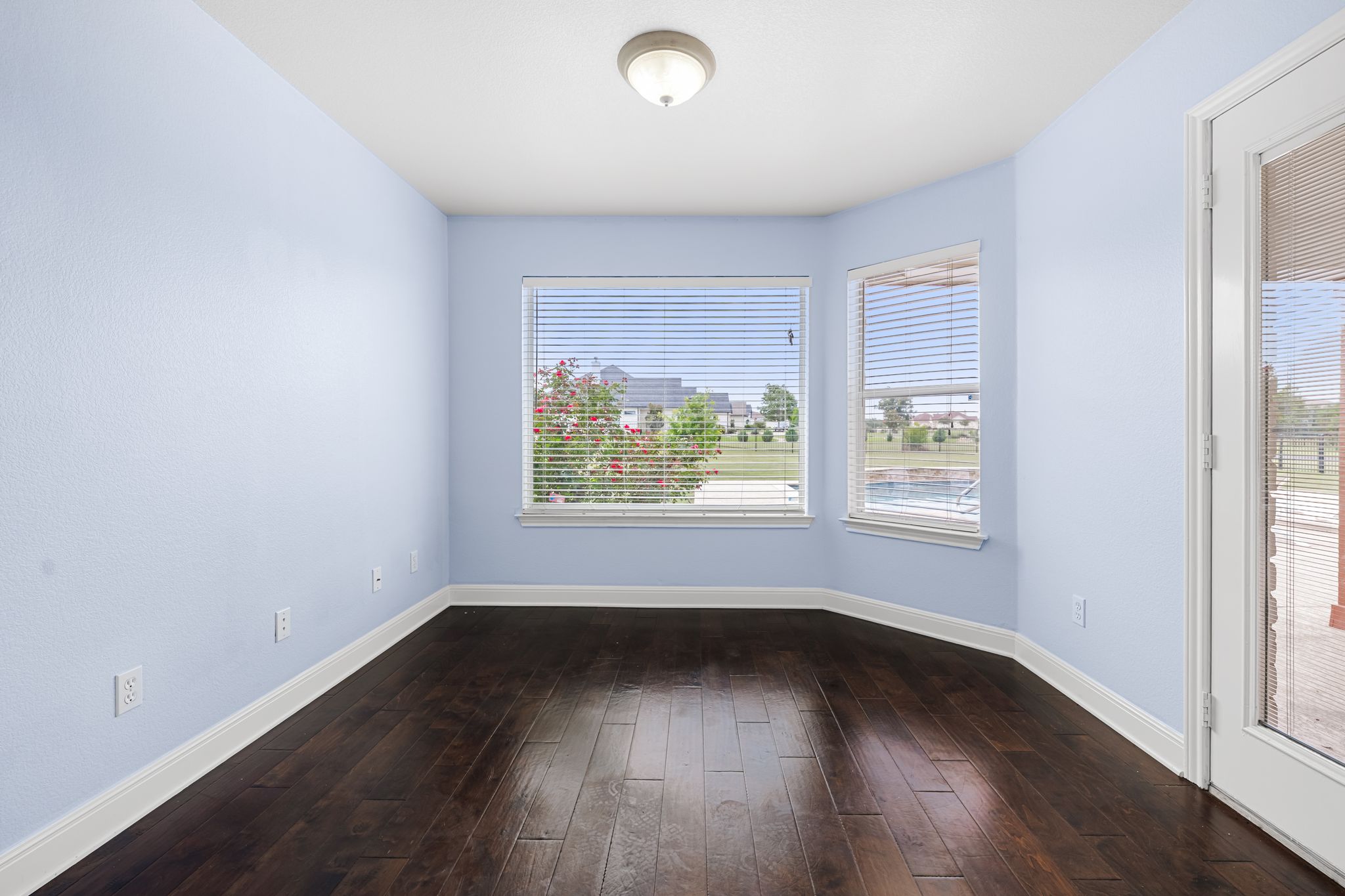 110 Starlight Trail Georgetown, TX 78633 - Photo 17 of 36 Peaceful lounge space with stunning poolside views