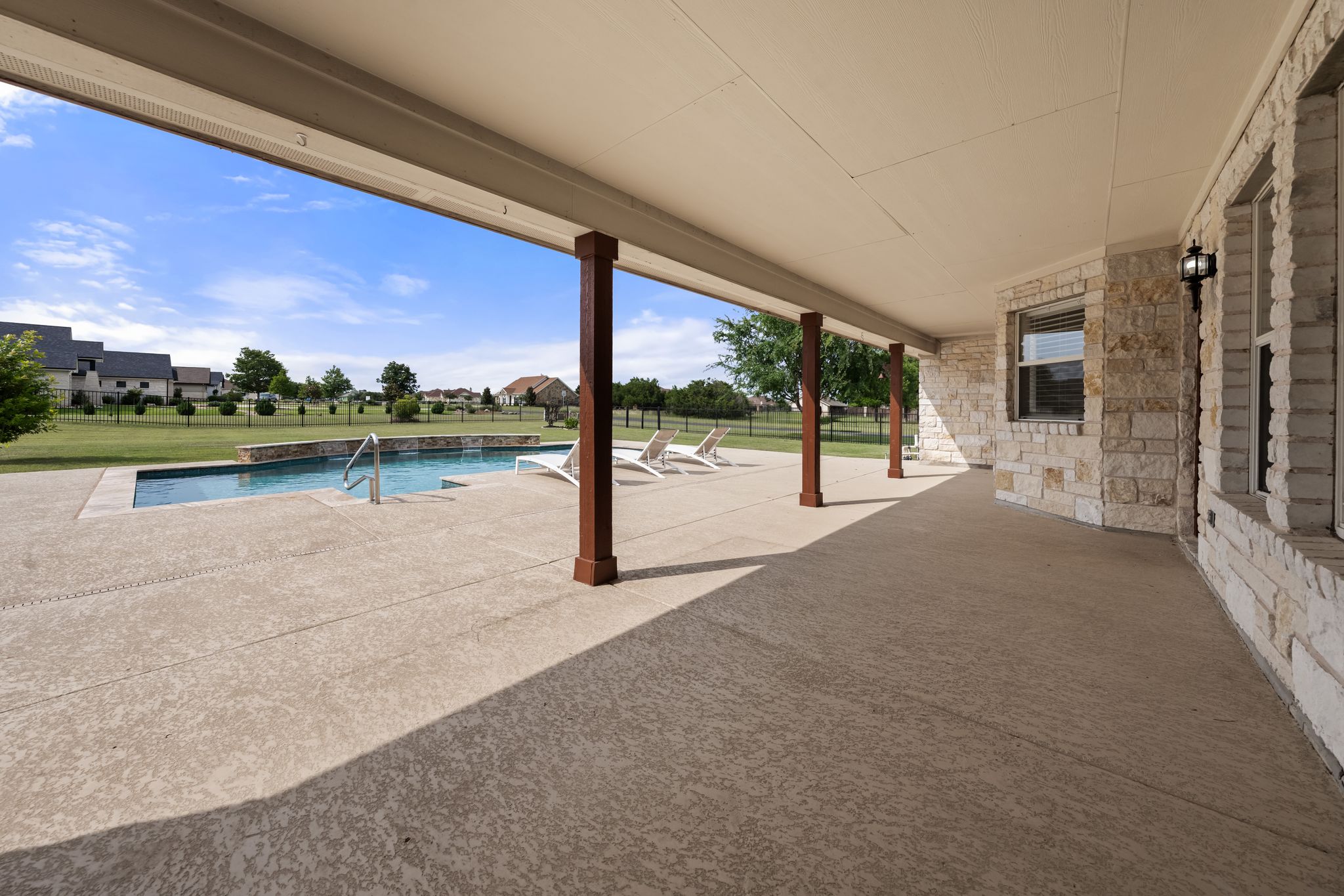 110 Starlight Trail Georgetown, TX 78633 - Photo 29 of 36 Expansive Texas-sized patio perfect for relaxing or entertaining