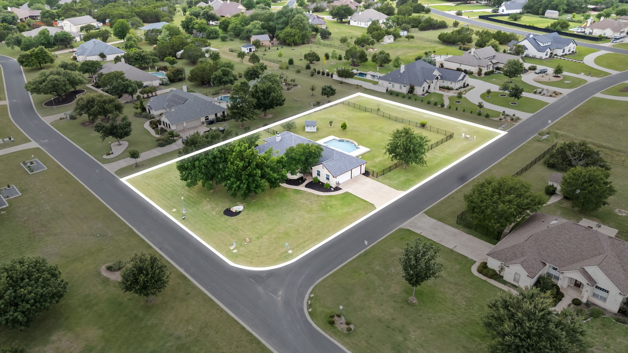 110 Starlight Trail Georgetown, TX 78633 - Photo 35 of 36 Over an acre on a prime corner lot in this peaceful community