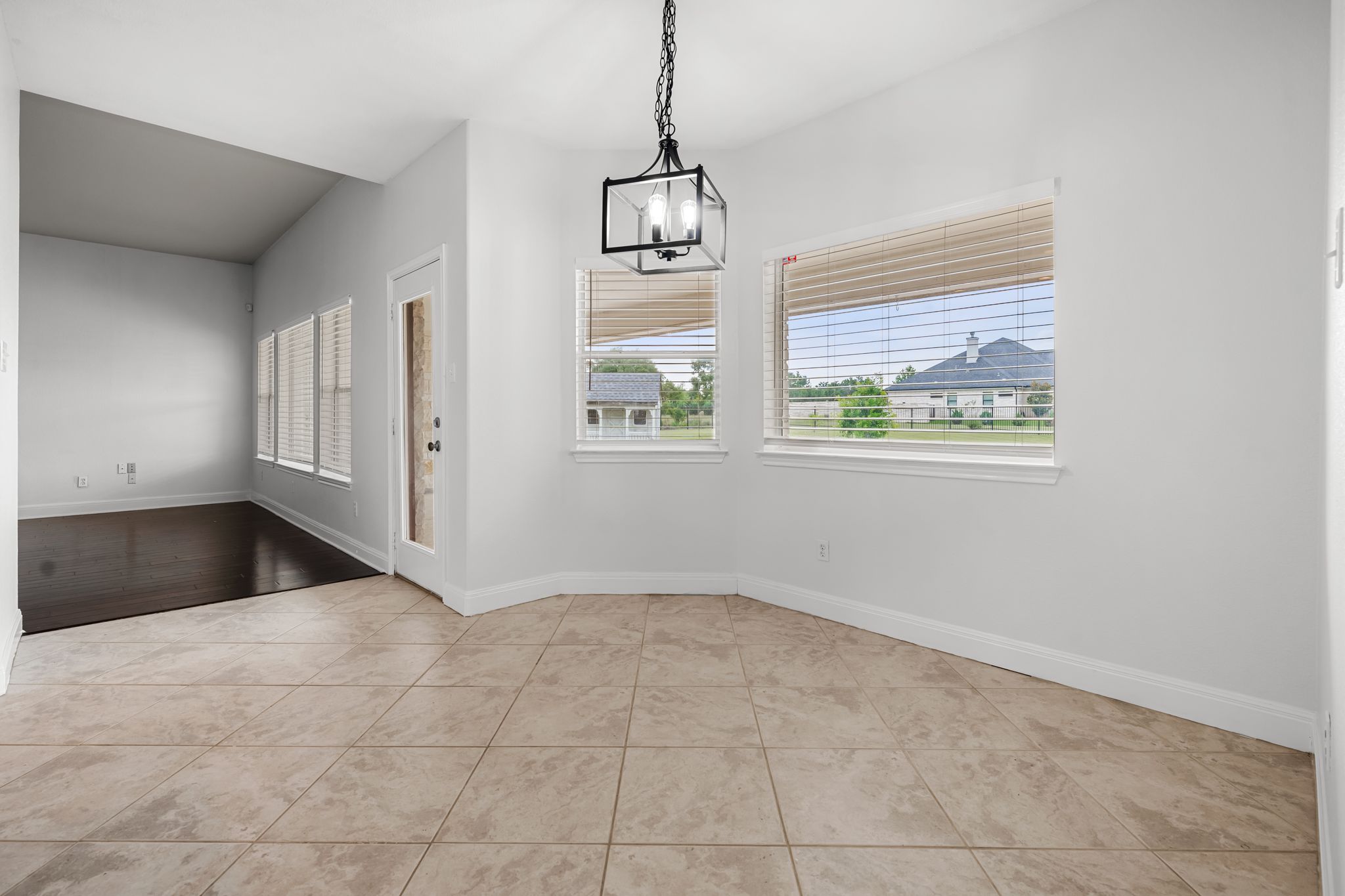 110 Starlight Trail Georgetown, TX 78633 - Photo 9 of 36 Casual dining with beautiful views of the pool and backyard